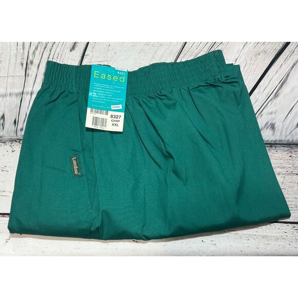 Landau Women's 2X Large Hunter Green Elastic Waist Scrub Pants - Picture 7 of 11